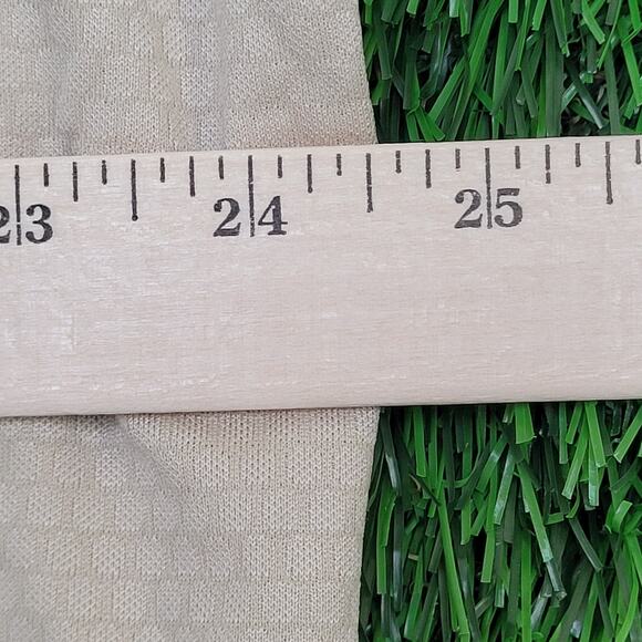 Vintage 90s Haband Textured Sweatshirt XL 24x26 Beige Blank Preppy - Picture 10 of 11